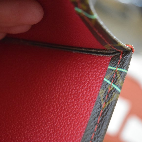 Louis Vuitton SAC Plat Hand Tote Bag Monogram Cherry - Picture 2 of 16